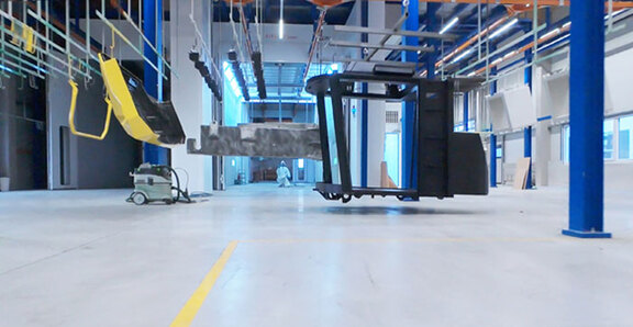 Automatisierte Lackierstraße